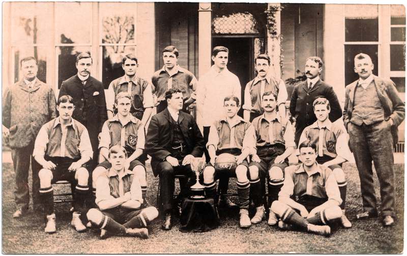 The front of an old postcard. The postcard is of Abingdon: Other local interest