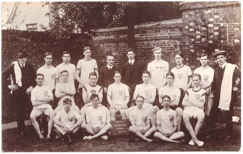 The front of an old postcard. The postcard is of Abingdon: Other local interest