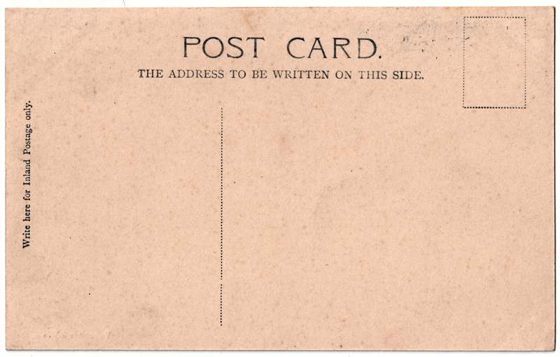 The reverse of an old postcard. The postcard is of Abingdon: Abbey Gateway