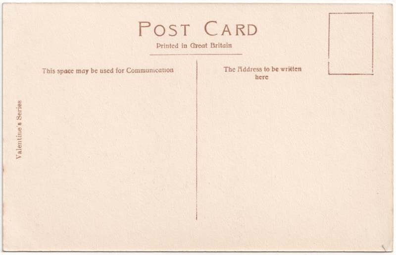 The reverse of an old postcard. The postcard is of Abingdon: Abbey Gateway