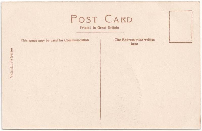 The reverse of an old postcard. The postcard is of Abingdon: The Bridge